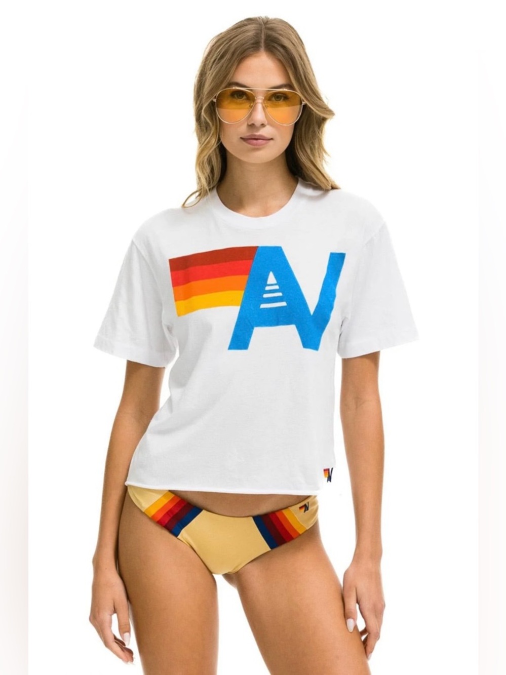 Aviator Nation Logo Boyfriend Tee